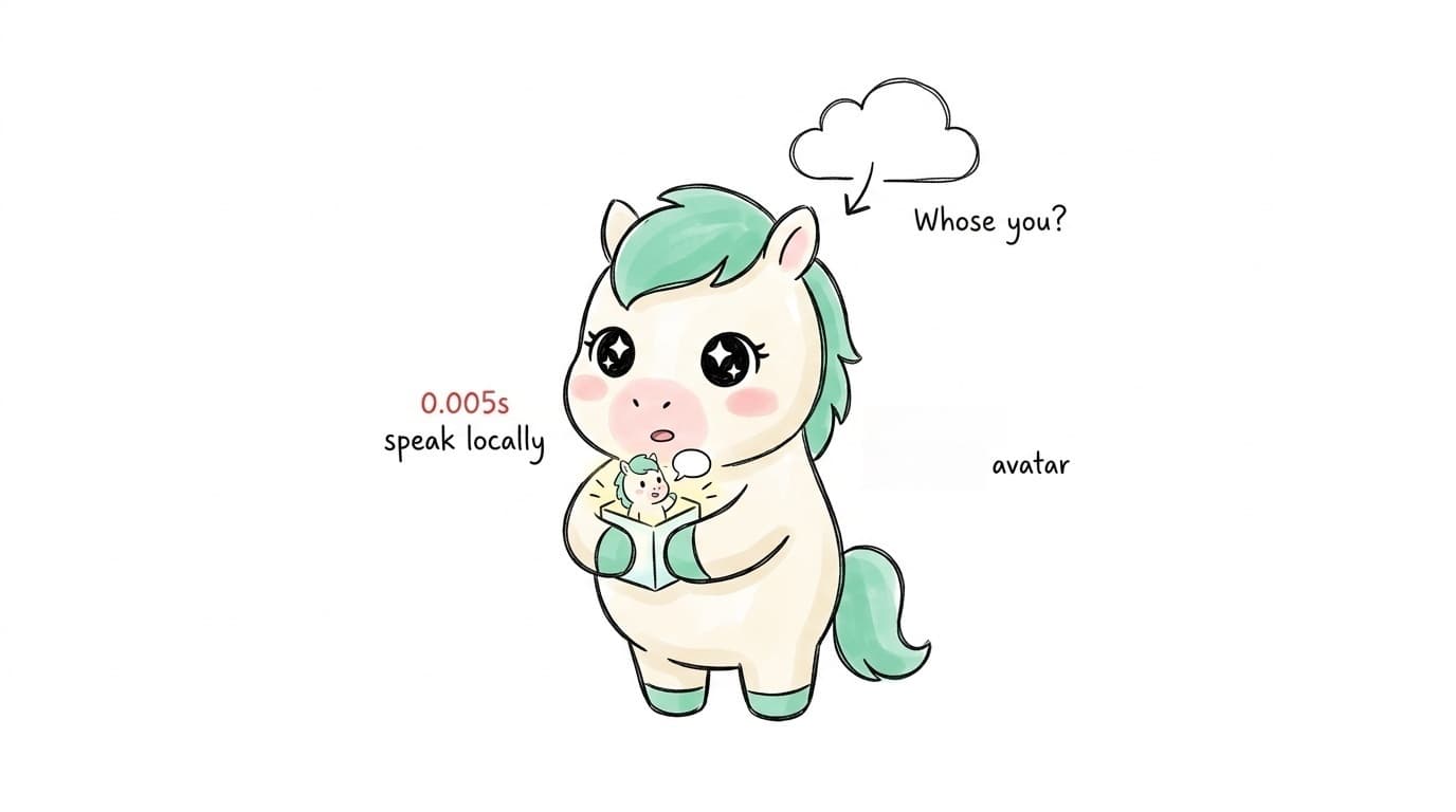 A Digital Human That Speaks in 0.005 Seconds — Locally. In the Cloud-Agent Wars, Who Still Dares Upload the Whole "You"?