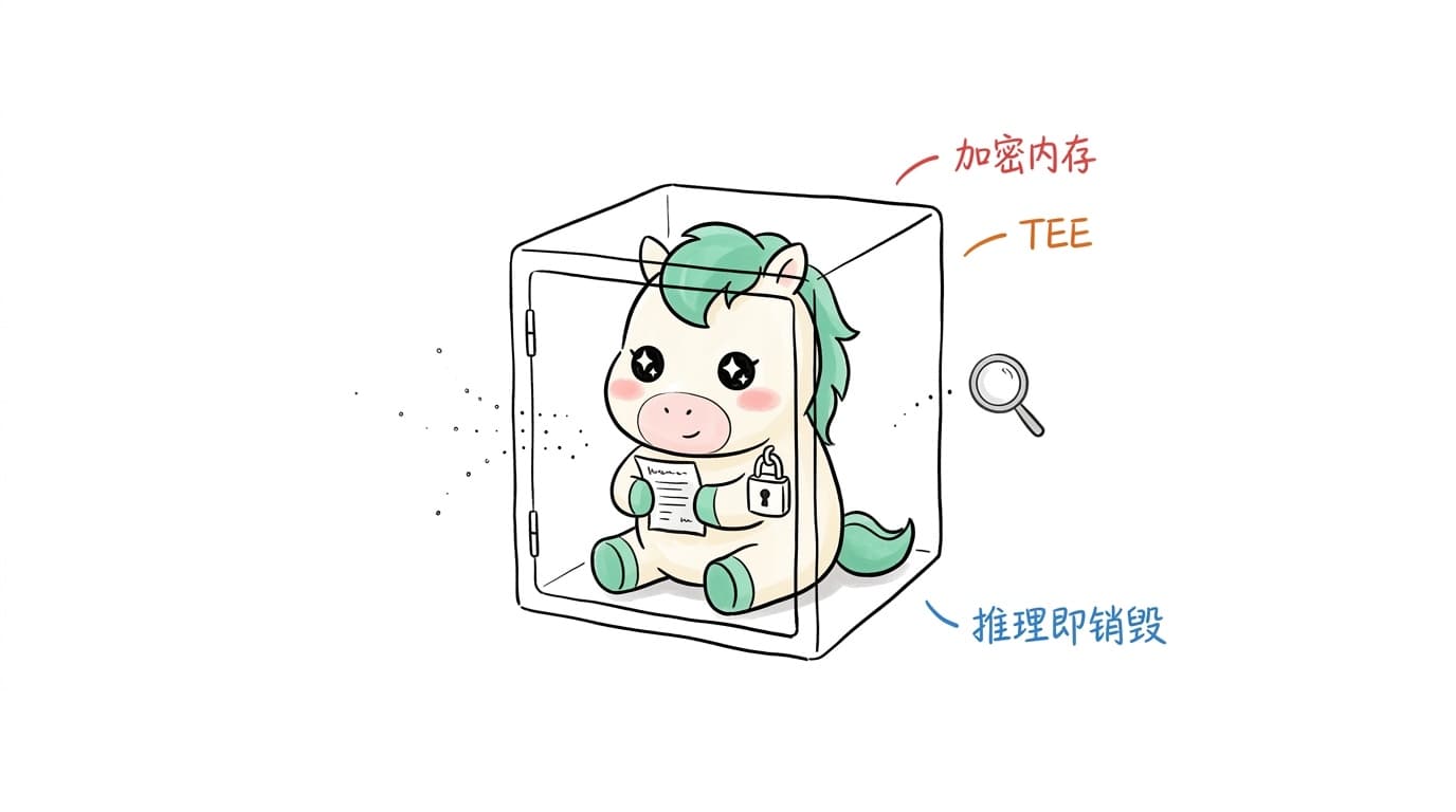 插画:加密内存,TEE,推理即销毁